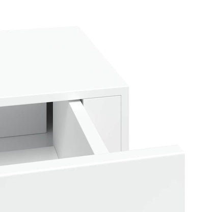 Drawer Shelf | White | MDF, metal | Compact | Wall-Mounted Shelf