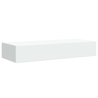 Wall-mounted Drawer Shelves 2 pcs White 60x23.5x10cm MDF