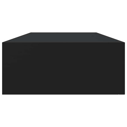 Drawer Shelf | Black | MDF, Metal | Compact | Wall-Mounted Drawer Shelf