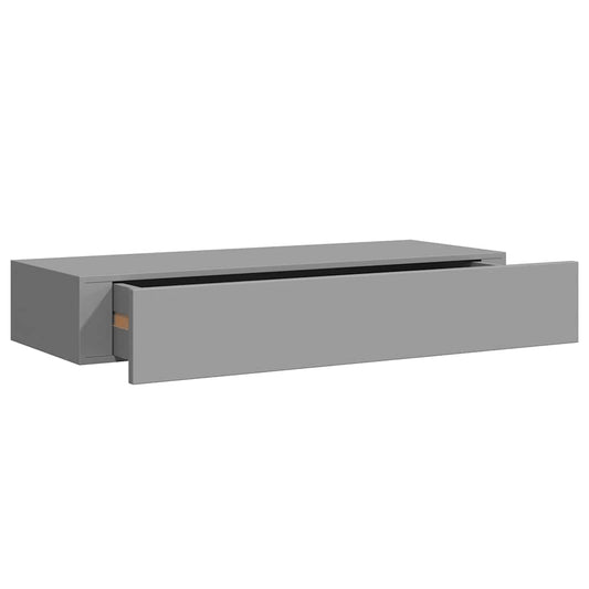 Drawer Shelf | Grey | MDF | 60x23.5x10 cm | Drawer Shelf | Rectangular