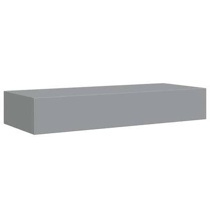 Wall-mounted Drawer Shelf Grey 60x23.5x10cm MDF