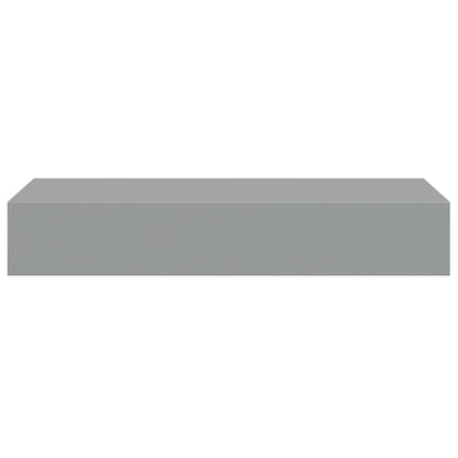Wall-mounted Drawer Shelves 2 pcs Grey 60x23.5x10cm MDF