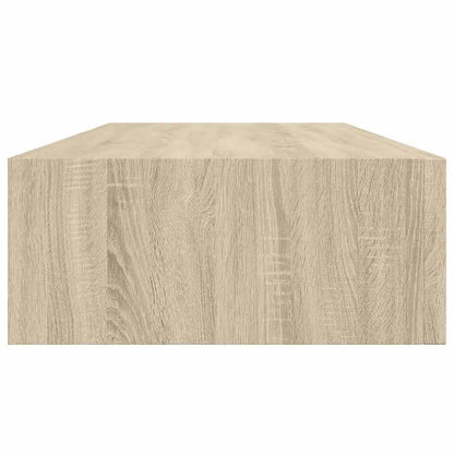 Wall-mounted Drawer Shelf Oak 60x23.5x10cm MDF