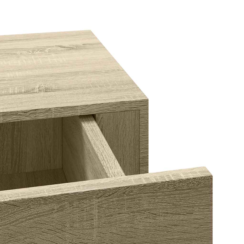 Wall-mounted Drawer Shelf Oak 60x23.5x10cm MDF