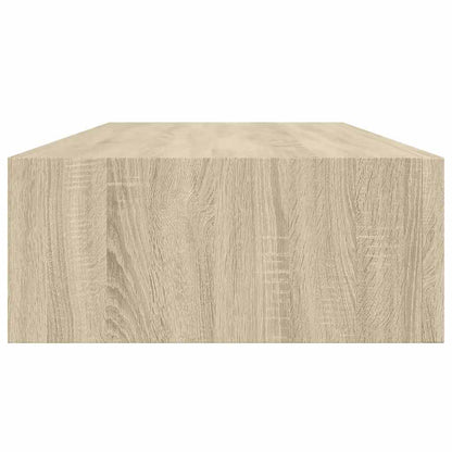 Wall-mounted Drawer Shelves 2 pcs Oak 60x23.5x10cm MDF