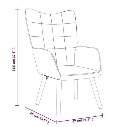 Relaxing Chair Wine Red Fabric