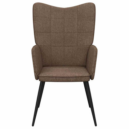 Relaxing Chair Brown Fabric