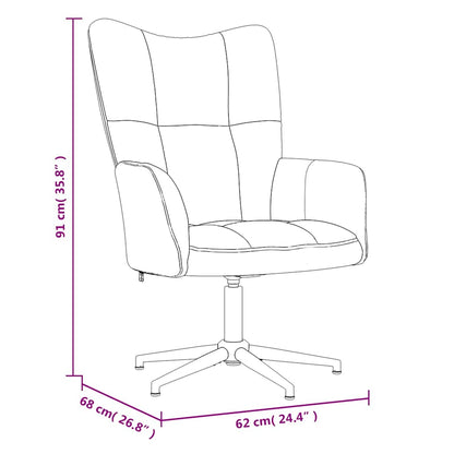 Relaxing Chair Wine Red Velvet