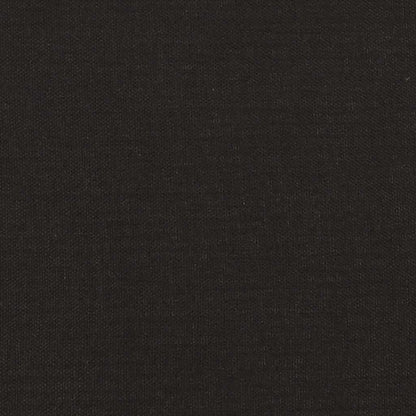 Armchair with Solid Rubber Wood Rocking Legs Black Fabric