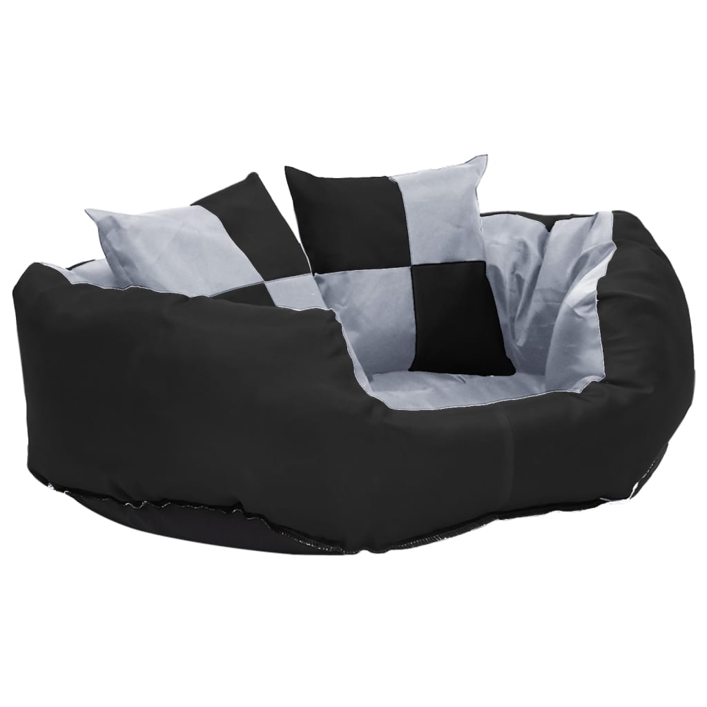 Dog Cushion | Grey and Black | 420D Oxford Fabric with PU Coating
