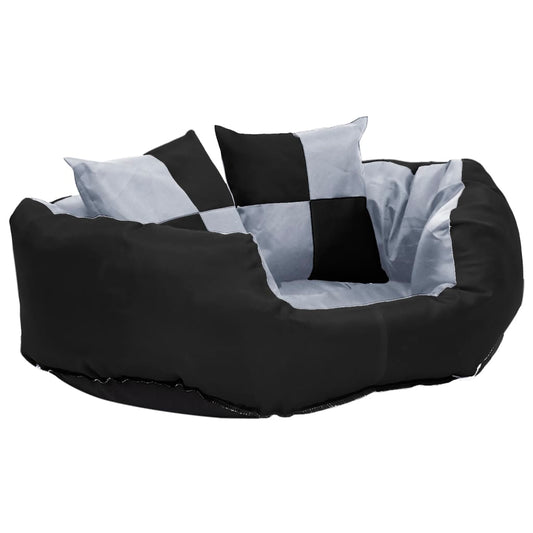 Dog Cushion | Grey and Black | 420D Oxford Fabric with PU Coating