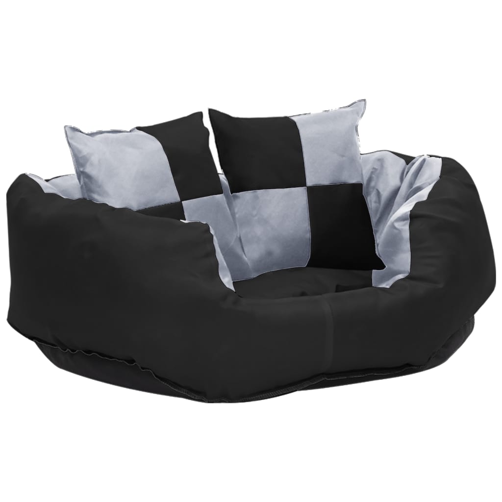 Dog Cushion | Grey and Black | 420D Oxford Fabric with PU Coating