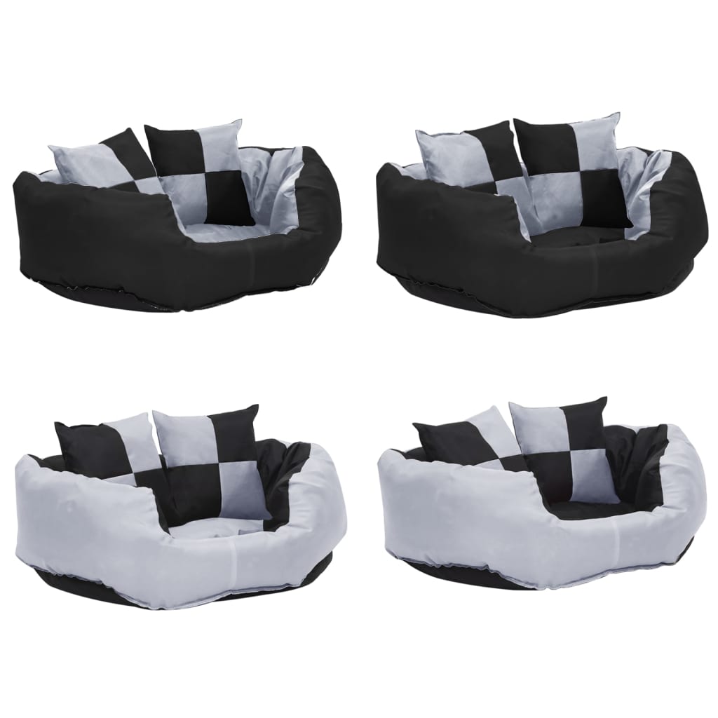 Dog Cushion | Grey and Black | 420D Oxford Fabric with PU Coating