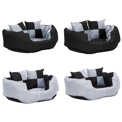 Dog Cushion | Grey and Black | 420D Oxford Fabric with PU Coating