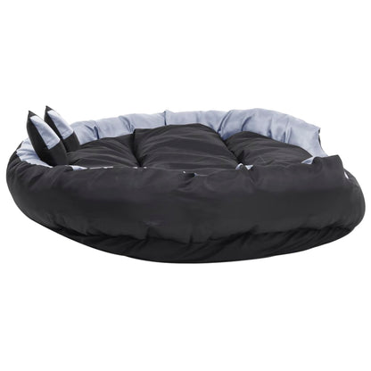 Reversible & Washable Dog Cushion Grey and Black 150x120x25 cm