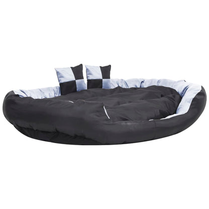 Reversible & Washable Dog Cushion Grey and Black 150x120x25 cm