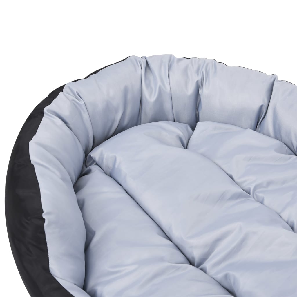 Reversible & Washable Dog Cushion Grey and Black 150x120x25 cm