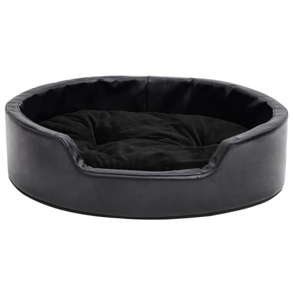 Dog Bed | Black | Faux leather, plush | 69x59x19 cm | Dog Bed