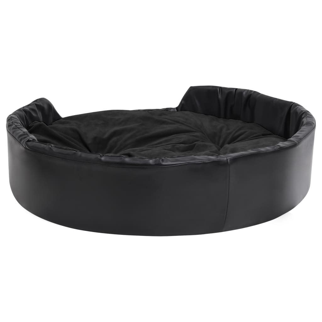 Dog Bed | Black | Faux leather | Medium | Dog Bed | Rectangular