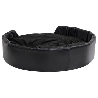 Dog Bed | Black | Faux leather | Medium | Dog Bed | Rectangular