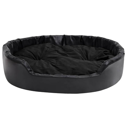 Dog Bed | Black | Faux leather | Medium | Dog Bed | Rectangular