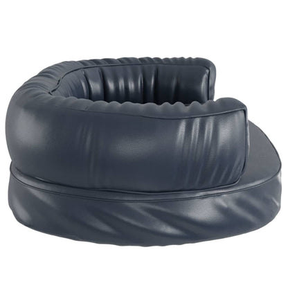 Dog Bed | Dark Blue | Faux Leather | Medium | Dog Bed | Rectangular