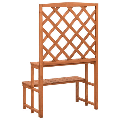 Plant Stand with Trellis 70x42x115 cm Solid Fir Wood