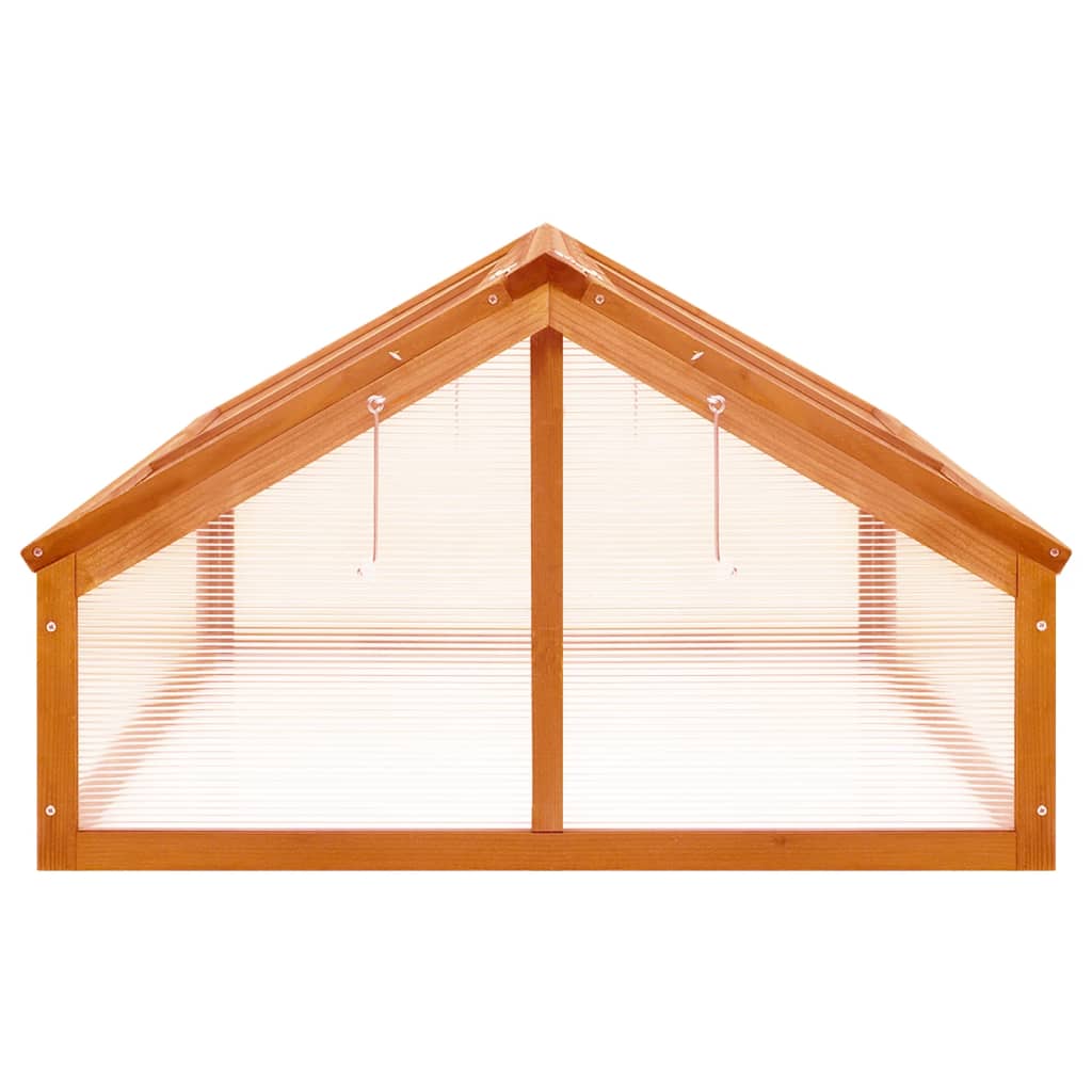 Greenhouse | Brown | Solid firwood | Medium | Foldable | Greenhouse