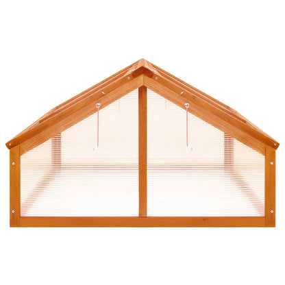 Greenhouse | Brown | Solid firwood | Medium | Foldable | Greenhouse