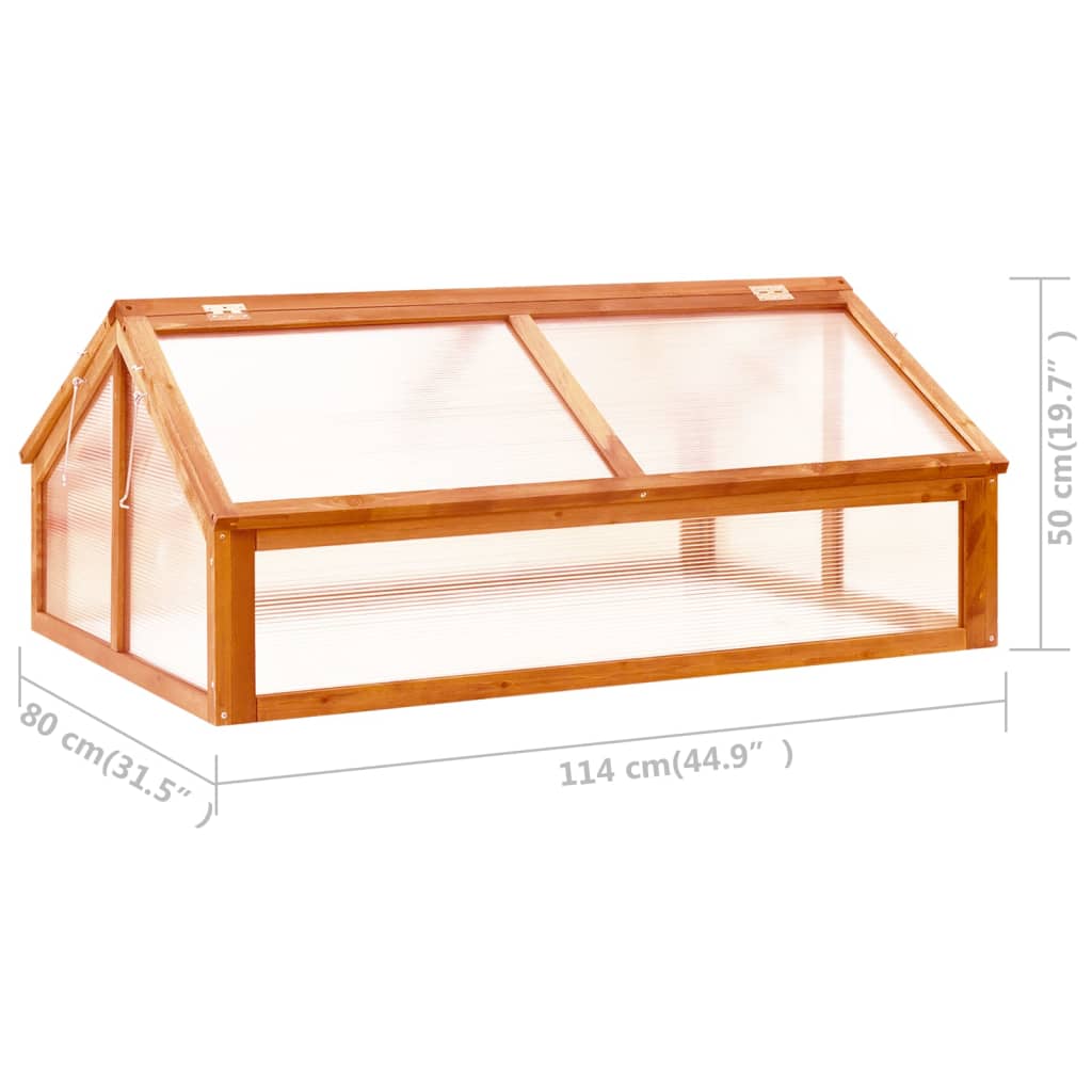 Greenhouse | Brown | Solid firwood | Medium | Foldable | Greenhouse