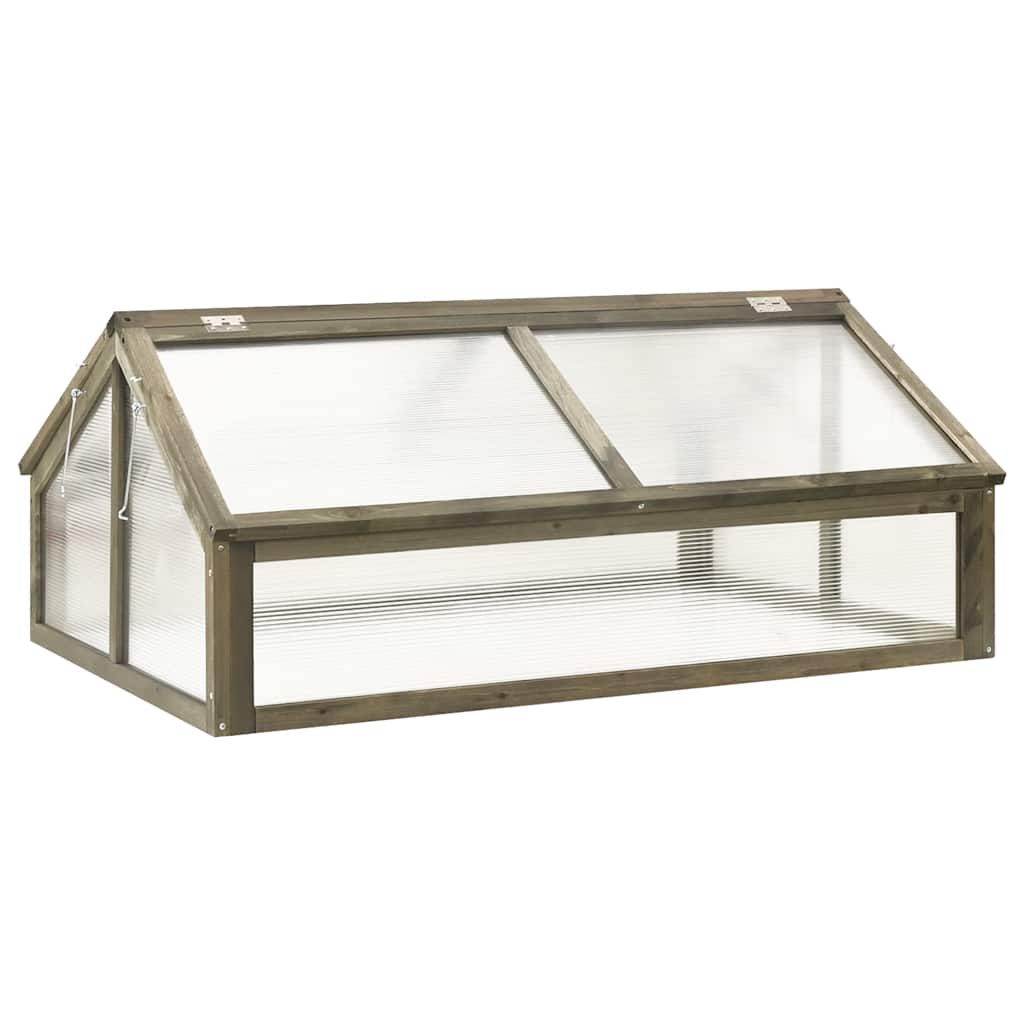 Greenhouse | Grey | Solid fir wood and transparent panels | Medium
