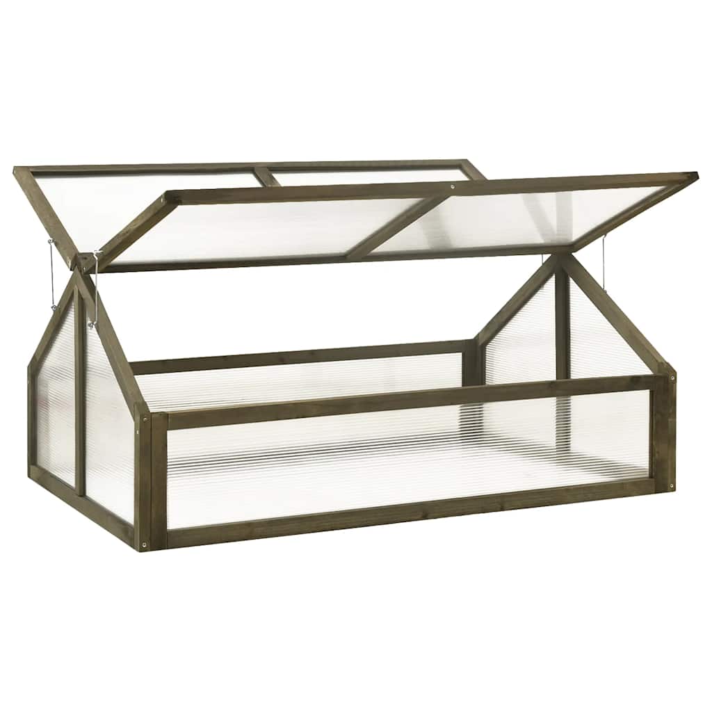 Greenhouse | Grey | Solid fir wood and transparent panels | Medium