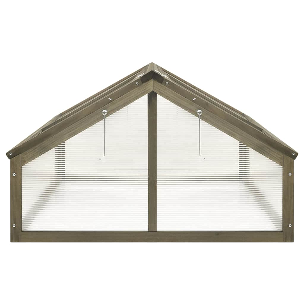 Greenhouse | Grey | Solid fir wood and transparent panels | Medium