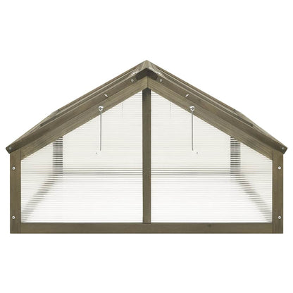 Greenhouse | Grey | Solid fir wood and transparent panels | Medium