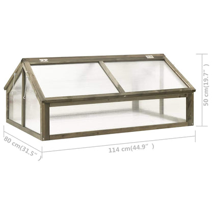 Greenhouse | Grey | Solid fir wood and transparent panels | Medium