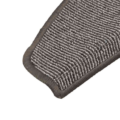 Stair Mats 15 pcs 65x21x4 cm Grey Half Round Large