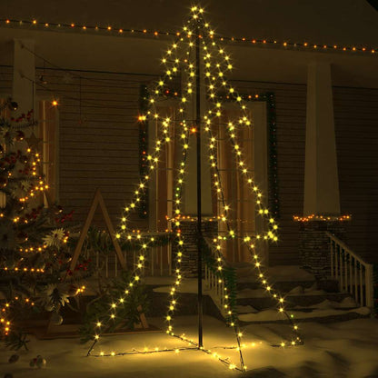Christmas Cone Tree 240 LEDs Indoor and Outdoor 118x180 cm