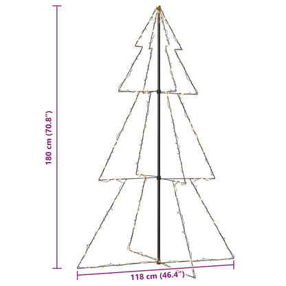 Christmas Cone Tree 240 LEDs Indoor and Outdoor 118x180 cm