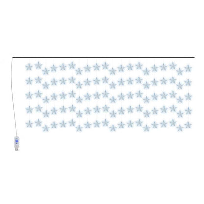 LED Star Curtain Fairy Lights 500 LED Blue 8 Function