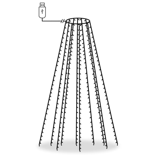 Christmas Tree Net Lights with 300 LEDs Cold White 300 cm