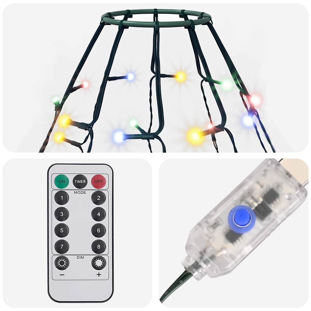 Christmas Tree Net Lights with 400 LEDs Colourful 400 cm