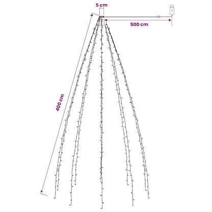 Christmas Tree Net Lights with 400 LEDs Colourful 400 cm