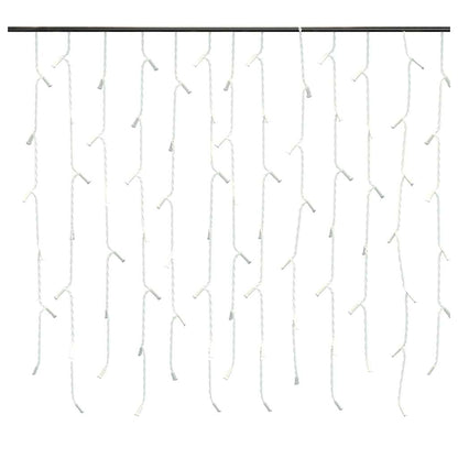 LED Curtain Icicle Lights 10m 400 LED Warm White 8 Function
