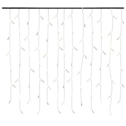 LED Curtain Icicle Lights 10m 400 LED Cold White 8 Function