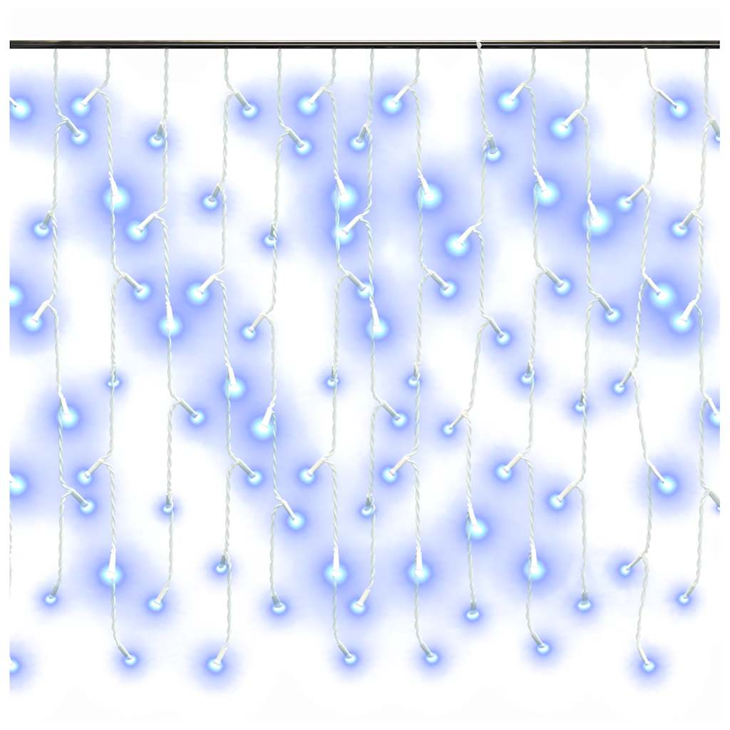 LED Curtain Icicle Lights 10m 400 LED Blue 8 Function