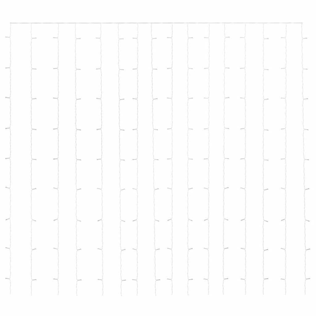 LED Curtain Fairy Lights 3x3m 300 LED Cold White 8 Function