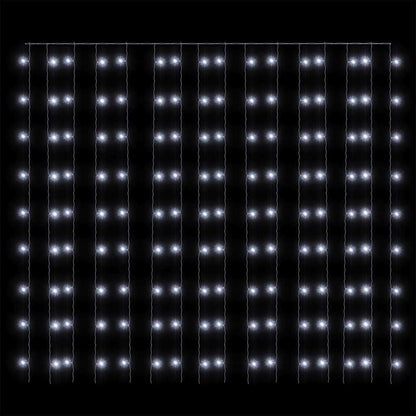 LED Curtain Fairy Lights 3x3m 300 LED Cold White 8 Function
