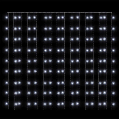 LED Curtain Fairy Lights 3x3m 300 LED Cold White 8 Function