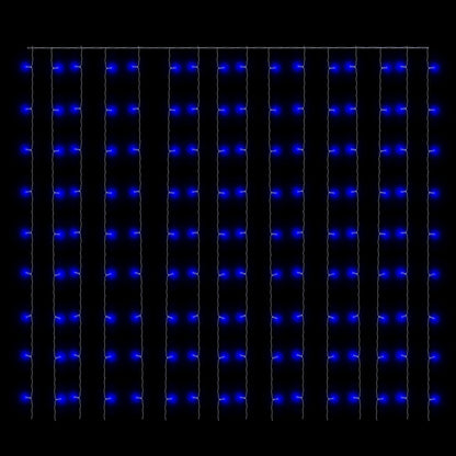 LED Curtain Fairy Lights 3x3m 300 LED Blue 8 Function