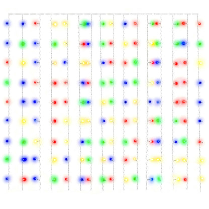 LED Curtain Fairy Lights 3x3m 300 LED Colourful 8 Function